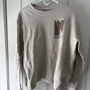 Parks Project Cream and Brown Crewneck Sweater